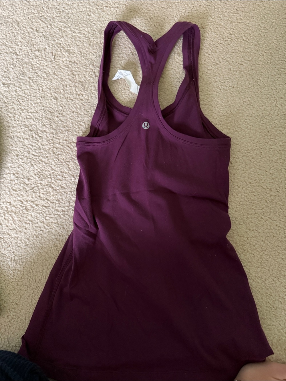 Women's Racerback Tank Top - Burgundy - Picture 2 of 2
